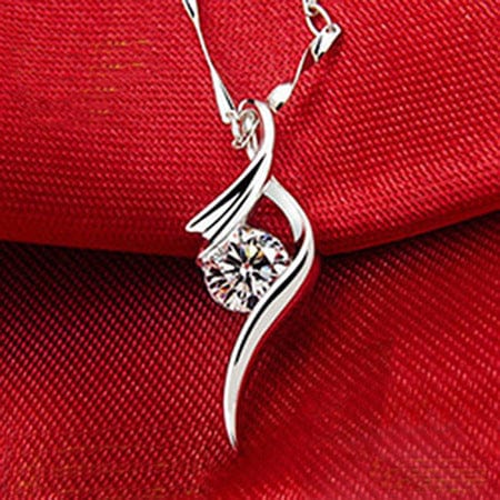 Vintage Silver Jewelry Natural Crystal Pendant