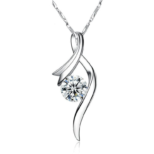 Vintage Silver Jewelry Natural Crystal Pendant