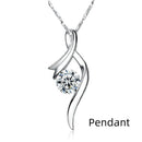 Vintage Silver Jewelry Natural Crystal Pendant