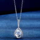 Sterling Silver Three-piece Drop Ring Necklace Earrings Set