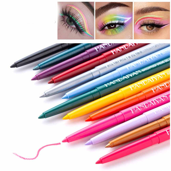 20 Color Cat Eye Makeup Waterproof Neon Colorful Liquid Eyeliner