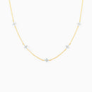 Ins Style Fashion Blue Flower Necklace Vacation Beach Travel Spring Summer Jewelry