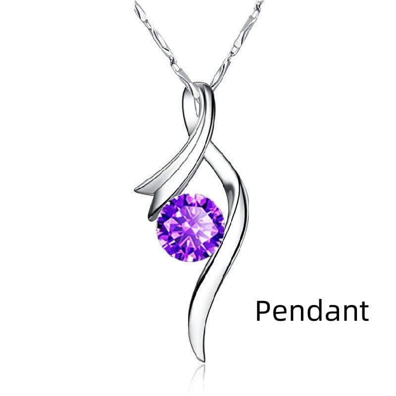 Vintage Silver Jewelry Natural Crystal Pendant